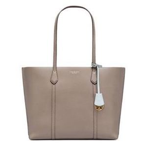 Tory Burch Perry triple tote: Gray heron
